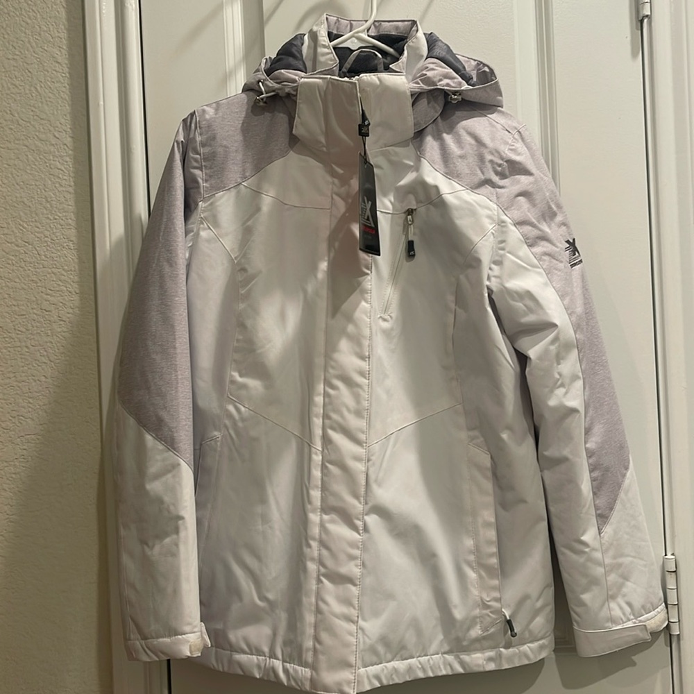 Zeroxposur Womens White Jacket Coat Snow Ski Snowboard size s